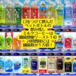 口をつけて飲んだペットボトルの飲み残しミルクコーヒーは、細菌増殖ワースト１位、24時間後には１万倍！