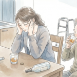 Gemini_アル中のおじいさんと介護する女性