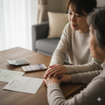 Gemini_年配の親と、それを優しく見守る女性