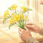 Gemini_「フリージアが好きで食いしん坊なお爺さんでした」──穏やかだった頃の父の記憶。